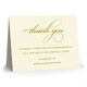 Script Thank You Folded Sympathy Cards with Optional Inside Imprint - Raised Ink Image 3 of 3
